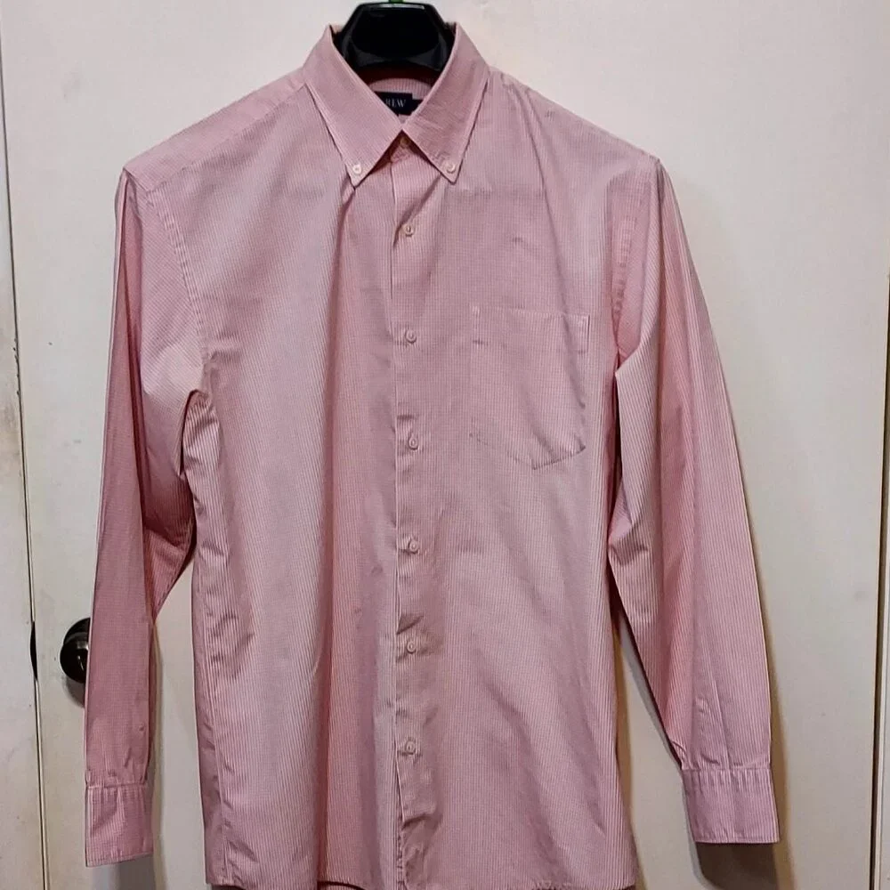 J Crew Mens Red Check Shirt 80
